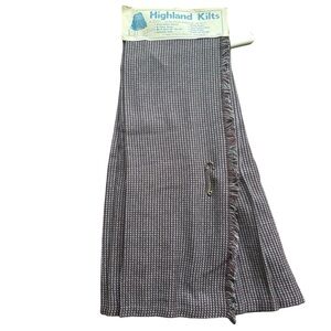 NWT Vintage Kilt Plaid 70’s Mod Highland